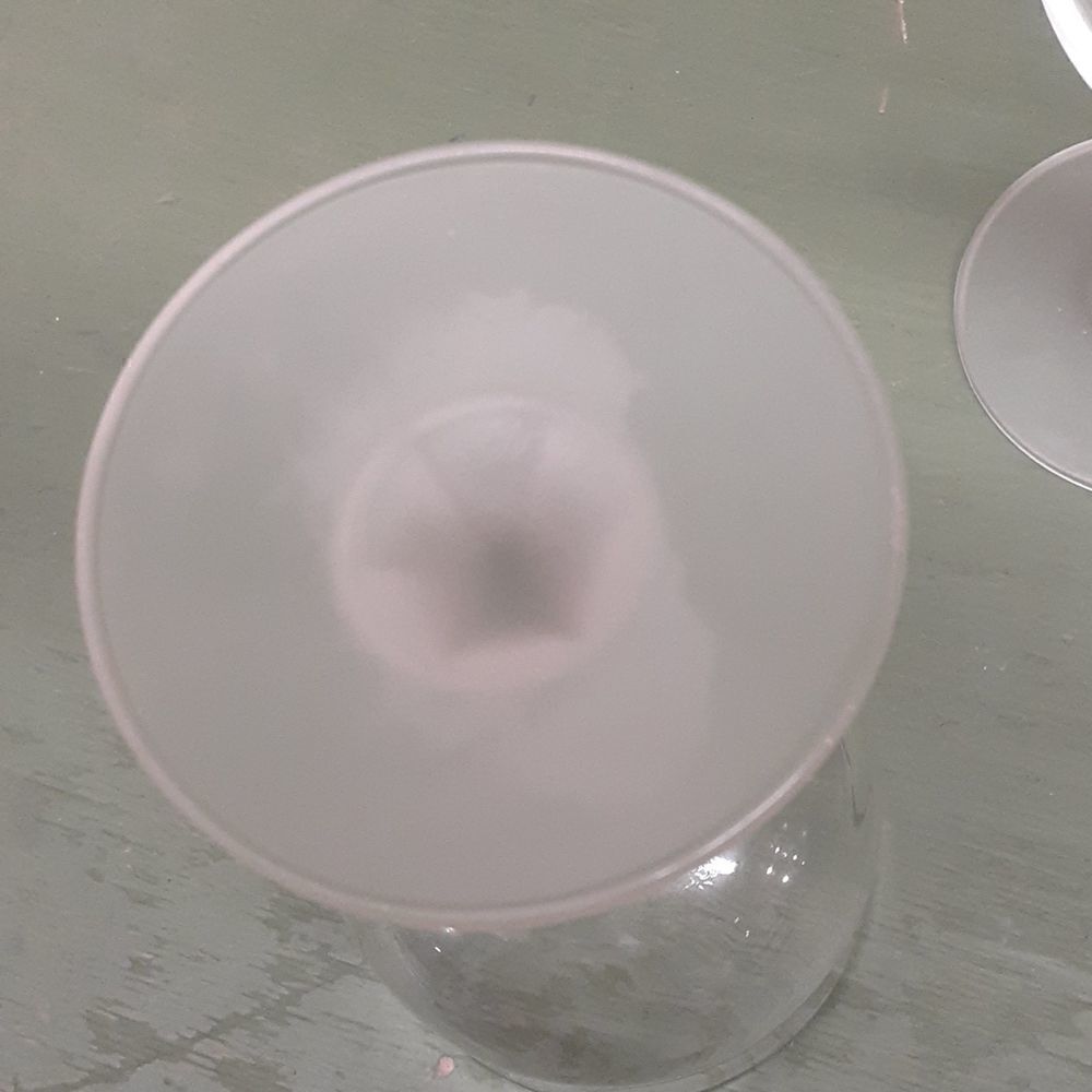 Hana Cristal D"Arques-Durand CRA37 wine goblets with stunning frosted - Picture 4 of 4